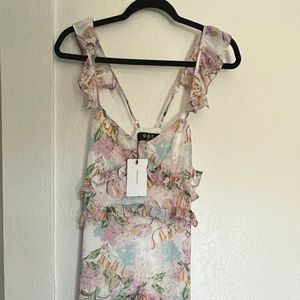 O.P.T. Ingrid Dress (Light Multi-Color Floral)